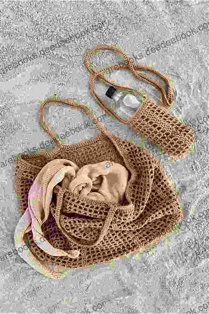 A Bohemian Crochet Beach Bag In Vibrant Colors, Perfect For Carrying Your Essentials On A Day At The Beach Must Have Handbags: 6 Crochet Designs