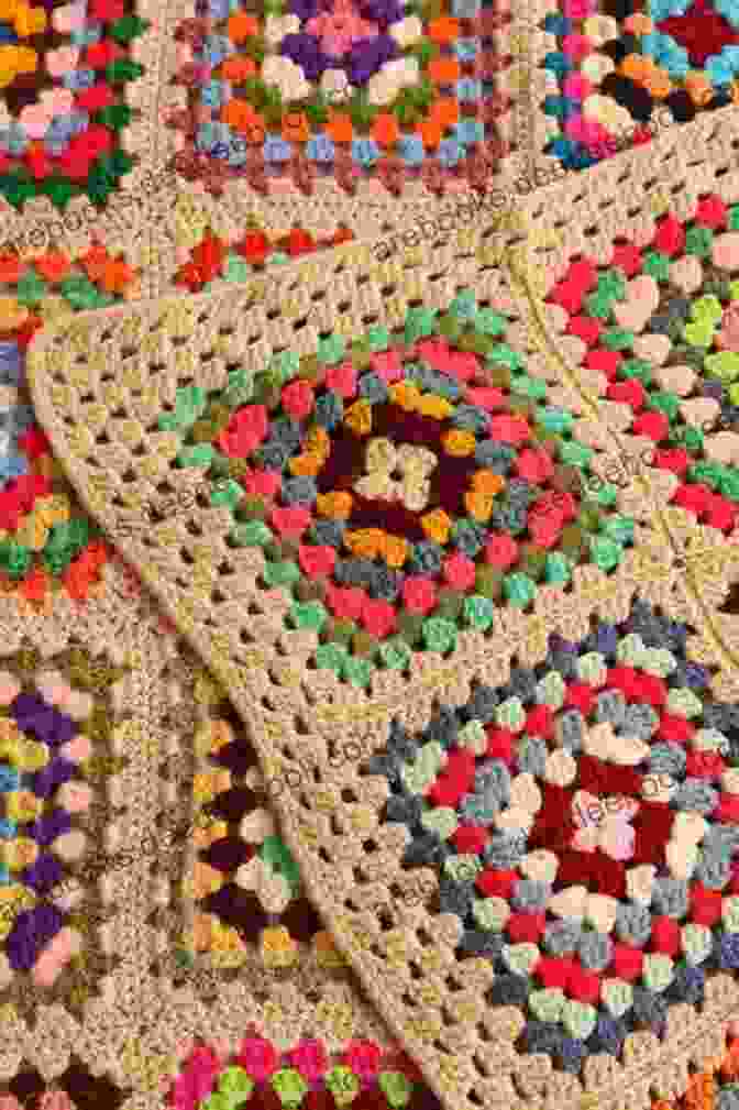 A Cozy Granny Square Blanket Made With Vintage Yarn Colors Crochet Home: 20 Vintage Modern Crochet Projects For The Home