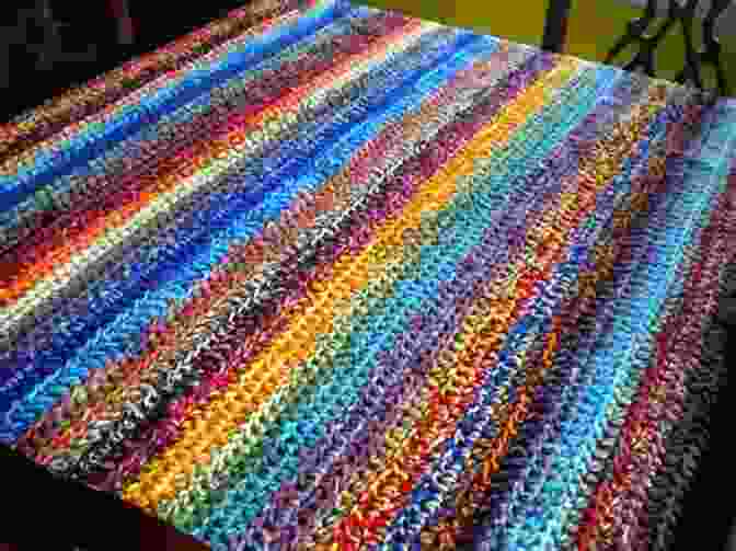 A Crochet Afghan Made With Multicolored Yarn. Crochet: 18 Beautiful One Night Crochet Projects To Try Right Now : (Crochet Accessories Crochet Patterns Crochet Easy Crocheting)