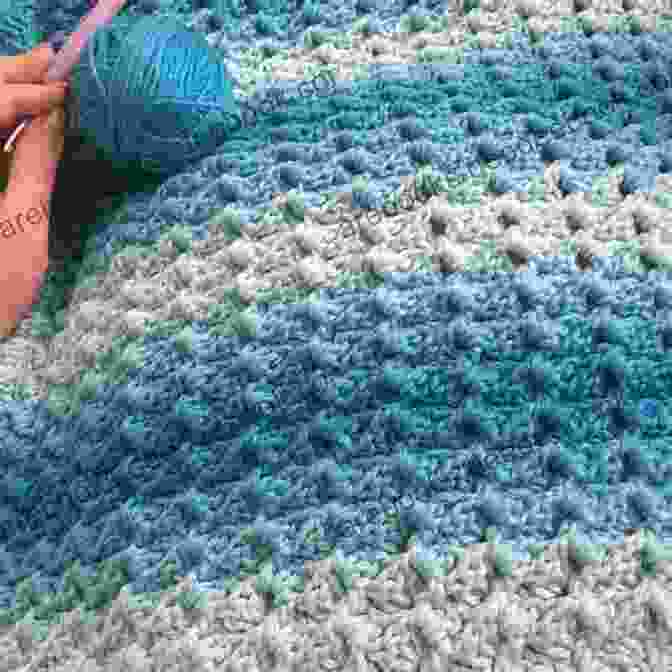 A Crochet Pillowcase Made With Blue Yarn. Crochet: 18 Beautiful One Night Crochet Projects To Try Right Now : (Crochet Accessories Crochet Patterns Crochet Easy Crocheting)