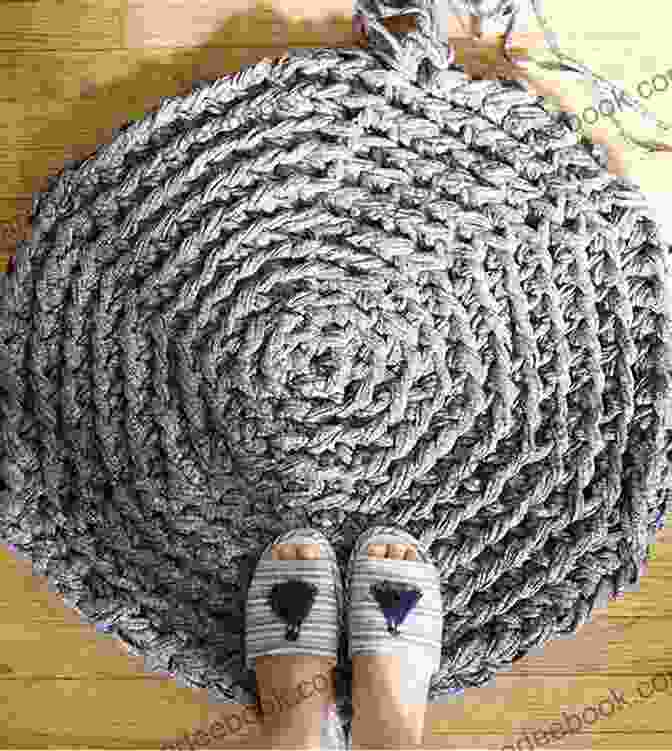 A Crochet Rug Made With Brown Yarn. Crochet: 18 Beautiful One Night Crochet Projects To Try Right Now : (Crochet Accessories Crochet Patterns Crochet Easy Crocheting)