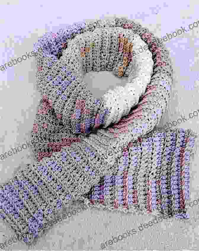 A Crochet Scarf Made With Blue Yarn. Crochet: 18 Beautiful One Night Crochet Projects To Try Right Now : (Crochet Accessories Crochet Patterns Crochet Easy Crocheting)