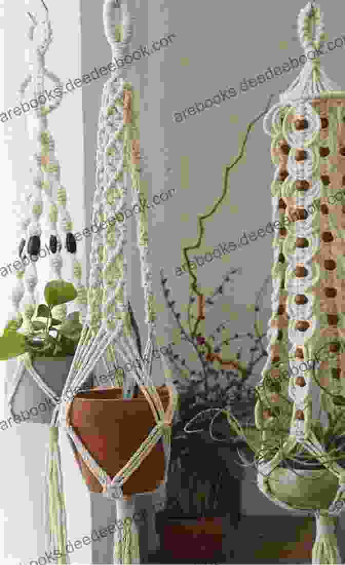 A Crocheted Plant Hanger With Bohemian Patterns Crochet Home: 20 Vintage Modern Crochet Projects For The Home