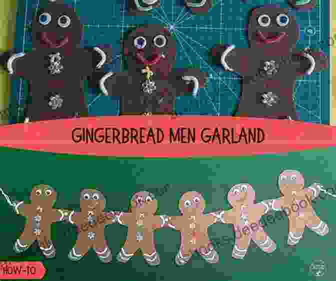 A Garland Of Gingerbread Men Cookies Strung Together With Twine Stitch The Halls : 12 Decorations To Make For Christmas (What Delilah Did)