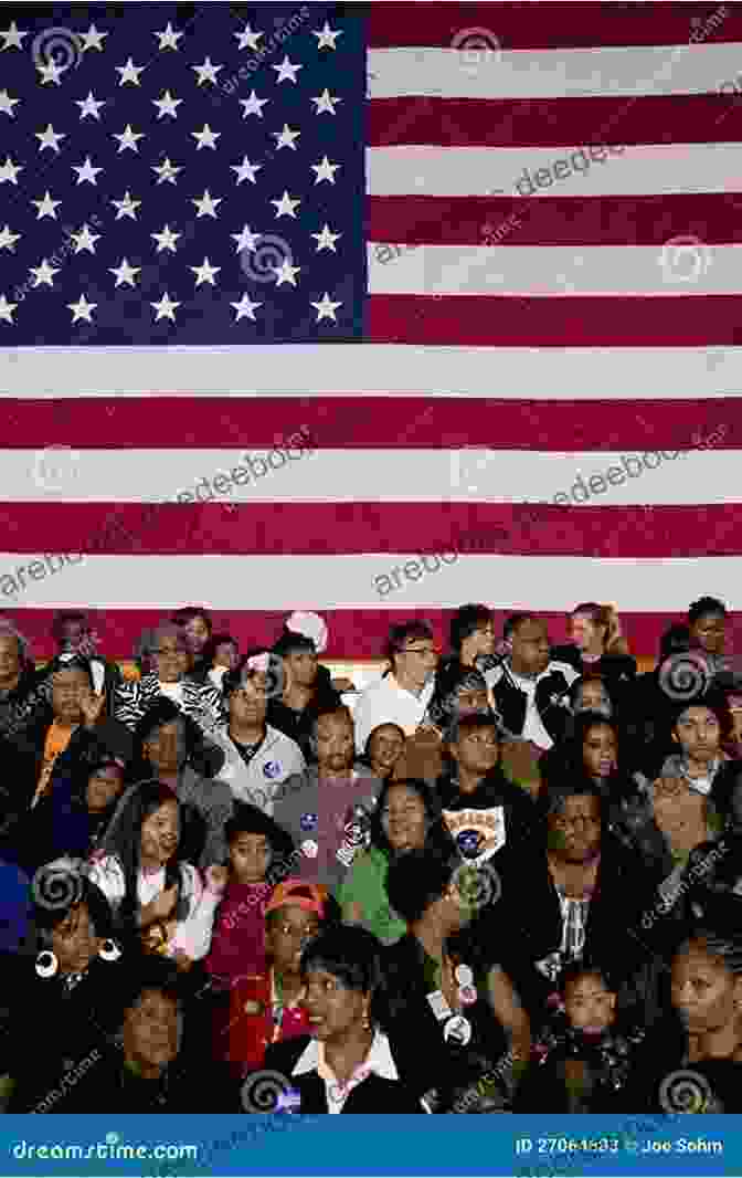 A Group Of People Standing In Front Of An American Flag, With A Cityscape In The Background. Burdens Of Freedom: Cultural Difference And American Power