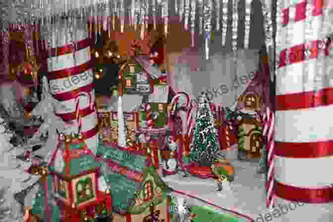 A Miniature Village Made Of Candy Canes Stitch The Halls : 12 Decorations To Make For Christmas (What Delilah Did)