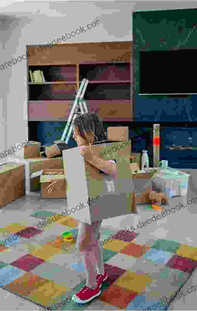 A Photo Of A Child Playing With Moving Boxes. Children S About Moving: A Kids Picture About Moving With Photos And Fun Facts