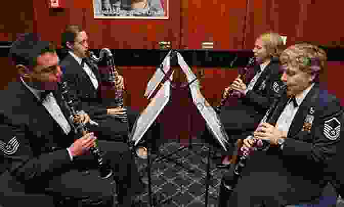 A Photograph Of A Clarinet Quartet Playing Over The Rainbow For Clarinet Quartet