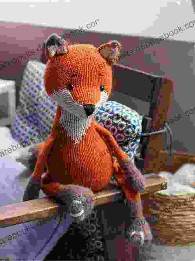 A Playful Knitted Fox, Capturing The Cunning And Charm Of These Woodland Creatures Faux Taxidermy Knits: 15 Wild Animal Knitting Patterns