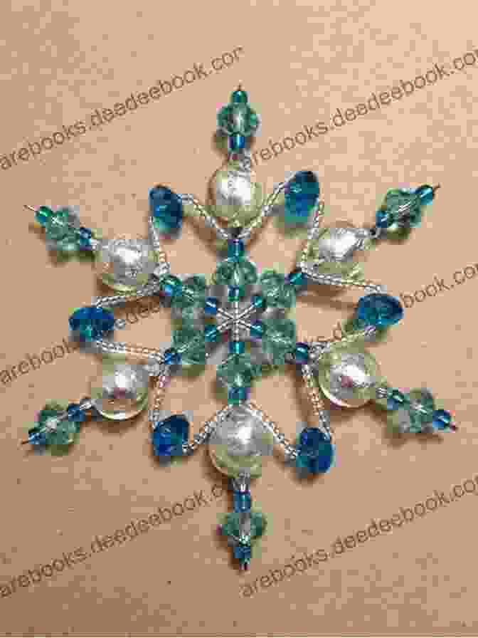 A Shimmering Brick Stitch Seed Bead Ornament Featuring A Delicate Snowflake Design Christmas Brick Stitch Seed Bead Patterns Collection 70+ Ideas Gift For The Needlewoman: Candles Snowmen Reindeer Nutcracker Snowflakes Balloons Angels Santa Claus Wreath Tiger Symbol 2024