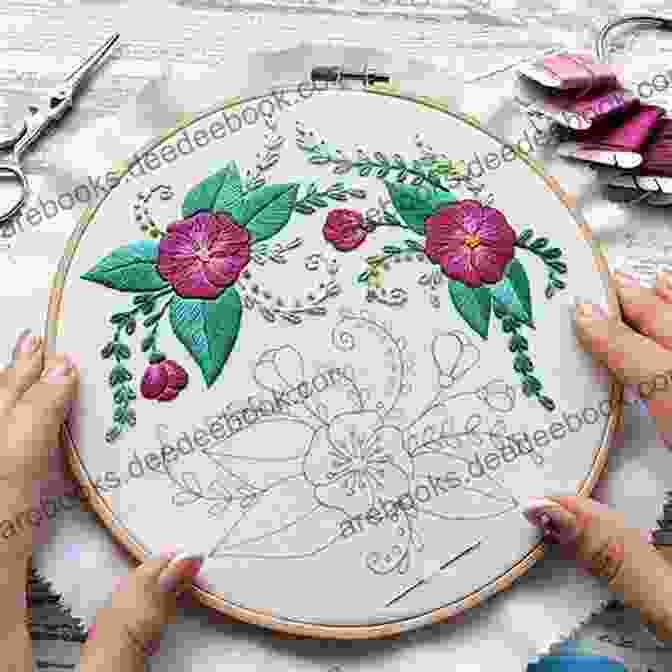 A Vibrant Punchneedle Embroidery Depicting A Colorful Floral Pattern Punchneedle The Complete Guide Marinda Stewart
