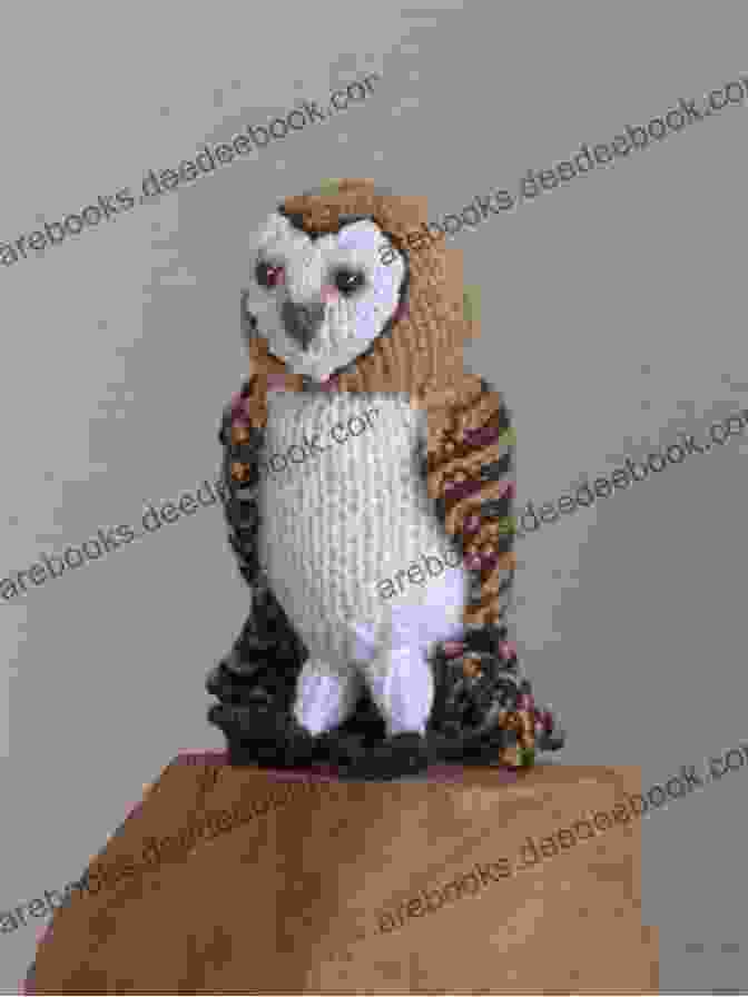 An Enigmatic Knitted Owl, Its Wise Eyes Adding A Touch Of Mystery And Wonder To Your Living Space Faux Taxidermy Knits: 15 Wild Animal Knitting Patterns