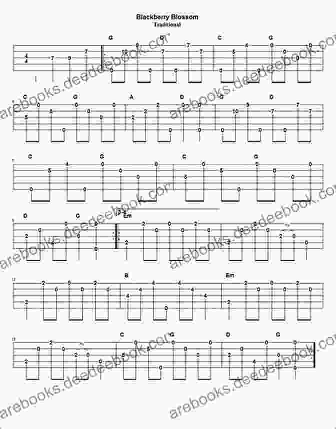 Blackberry Blossom Tablature Southern Mountain Banjo: 16 Classic Melodies Arranged For Beginning Intermediate Advanced Clawhammer Banjo