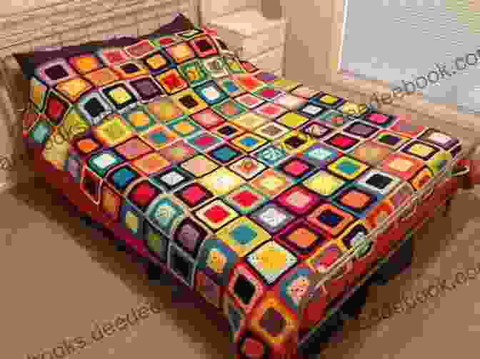 Colorful Granny Square Bedspread With A Modern Twist 31 Vintage Bedspread Patterns To Crochet A Collection Of Vintage Bedspreads Crochet Patterns