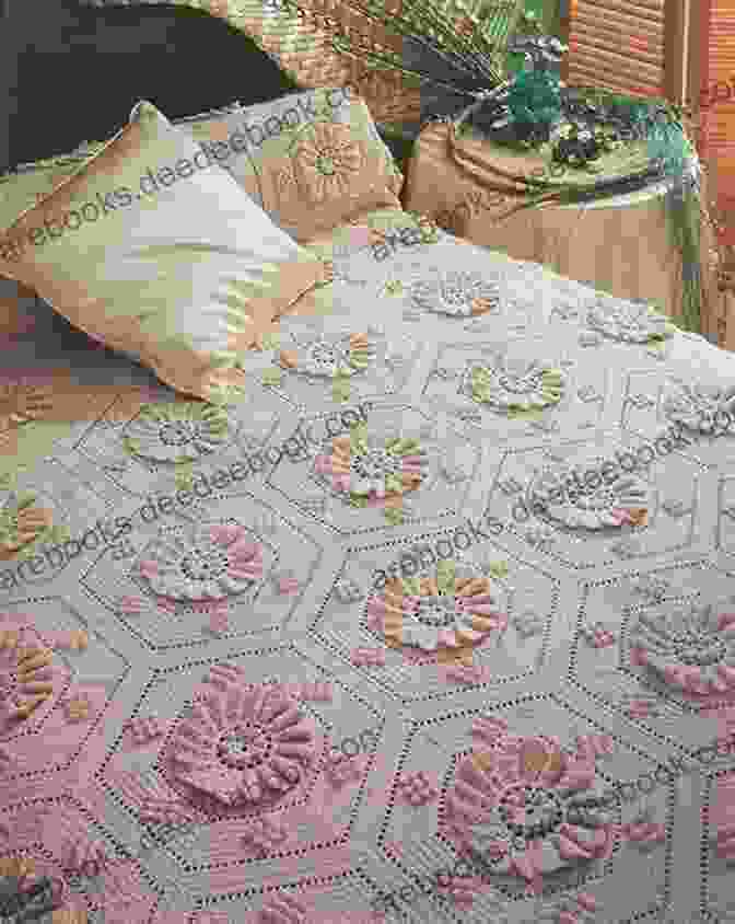 Delicate Filet Crochet Bedspread With Geometric Patterns 31 Vintage Bedspread Patterns To Crochet A Collection Of Vintage Bedspreads Crochet Patterns
