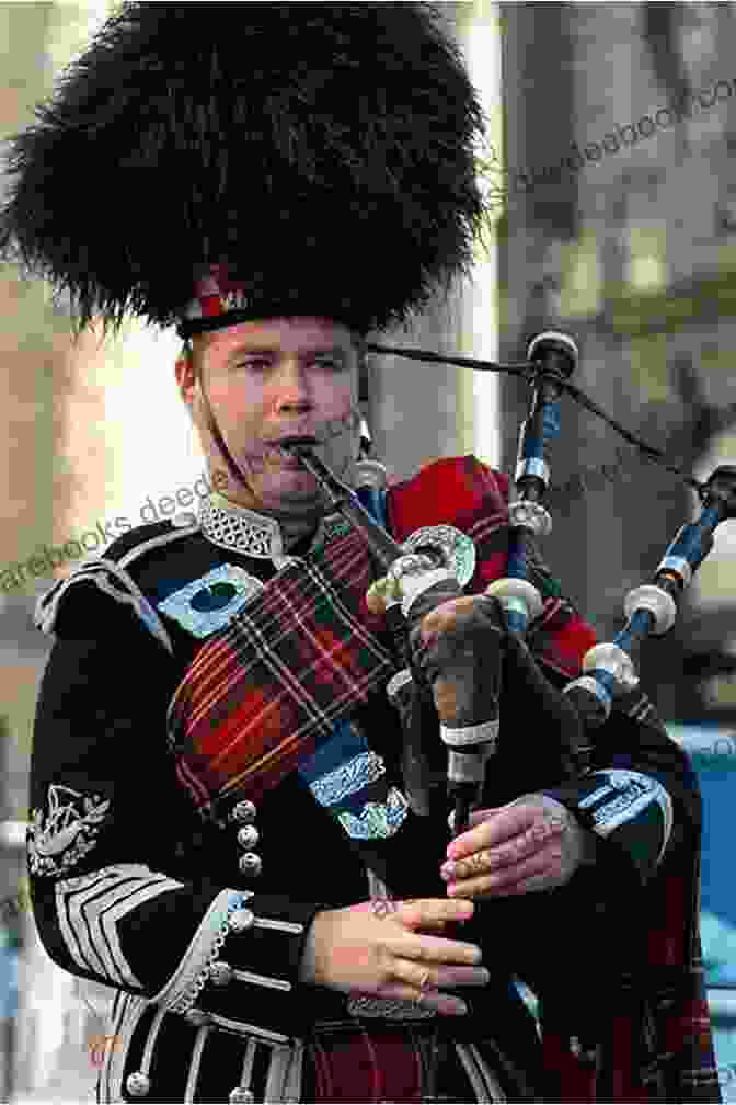 Highland Bagpiper Playing In A Festive Setting The Harris Piping Christmas Collection: 20 Christmas Carols For The Great Highland Bagpipe