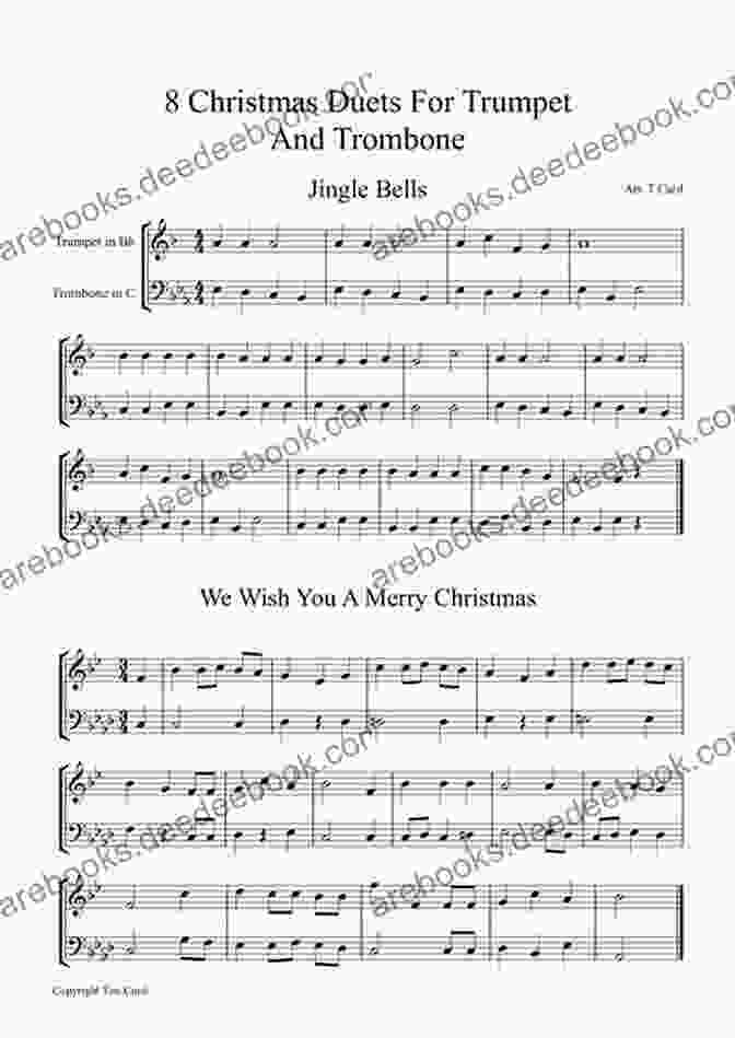 Jingle Bells Christmas Carol Duet For Trumpet And Trombone Ten Christmas Carol Duets For Trumpet And Trombone