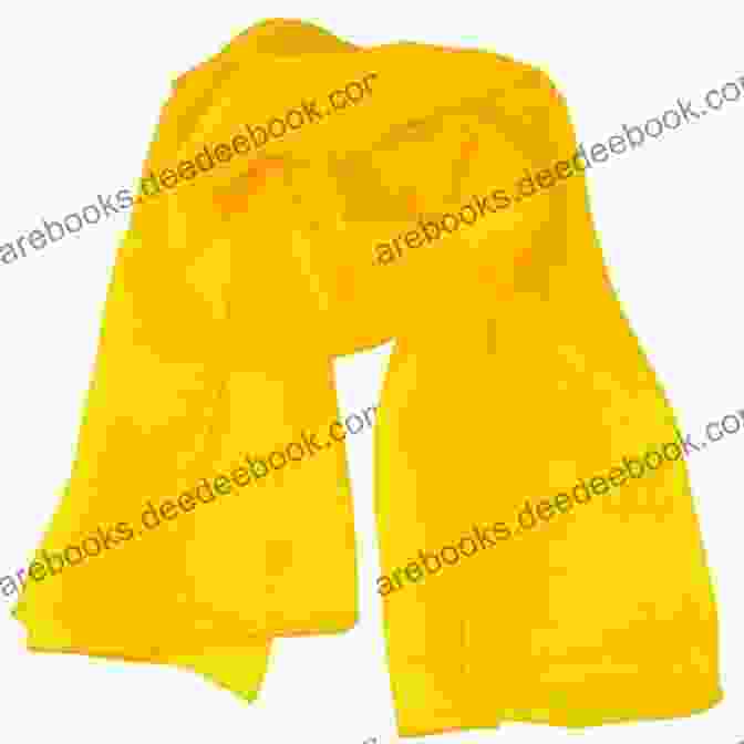 Sylvia Tenderly Holding The Yellow Chiffon Scarf, Her Eyes Reflecting The Love And Memories It Embodies. Sylvia And The Yellow Chiffon Scarf